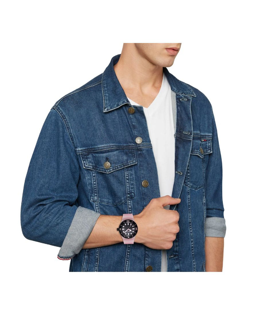 Orologio Hip Hop MASTER nero e rosa