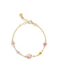 LeBebé Bracciale in oro giallo con unicorno e stelline