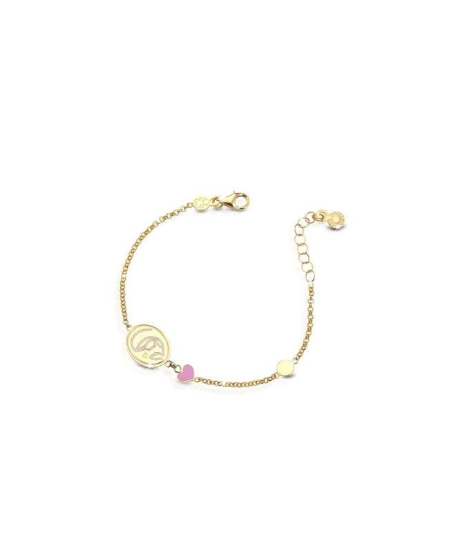 LeBebé Bracciale Bimba Proteggimi con Madonnina in oro giallo