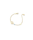 LeBebé Bracciale Bimbo Proteggimi con Madonnina in oro giallo