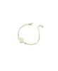 LeBebé Bracciale Bimbo Proteggimi con Madonnina in oro giallo