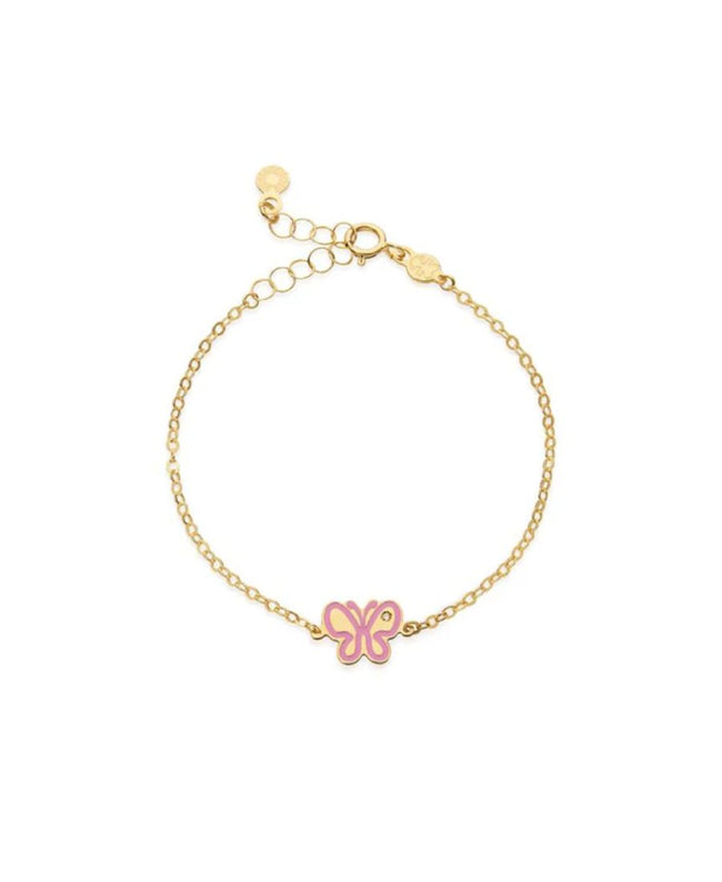 LeBebé Bracciale Bimba Lucciole in oro giallo con diamante