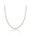 Miluna Collana Filo di Perle In Oro Bianco 6-6,5 mm
