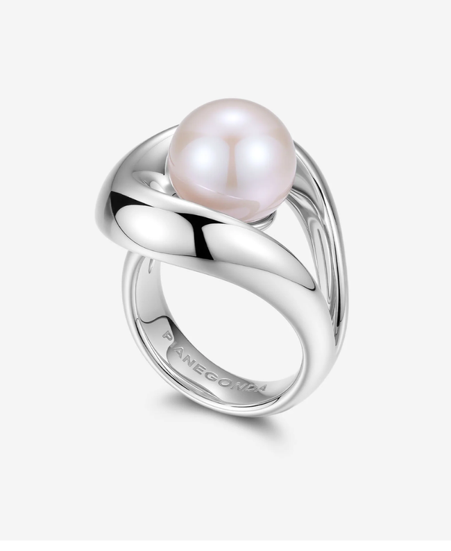 Pianegonda Anello con Perla Bianca Tecum