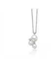 Miluna Collana Andromeda in Argento con Perle e Topazi