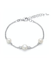 Miluna Bracciale Andromeda in Argento Perle e Topazi