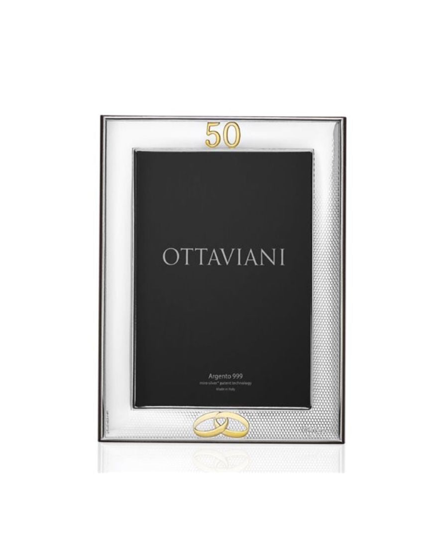 Cornice portafoto Ottaviani Miro Silver 50 anni
