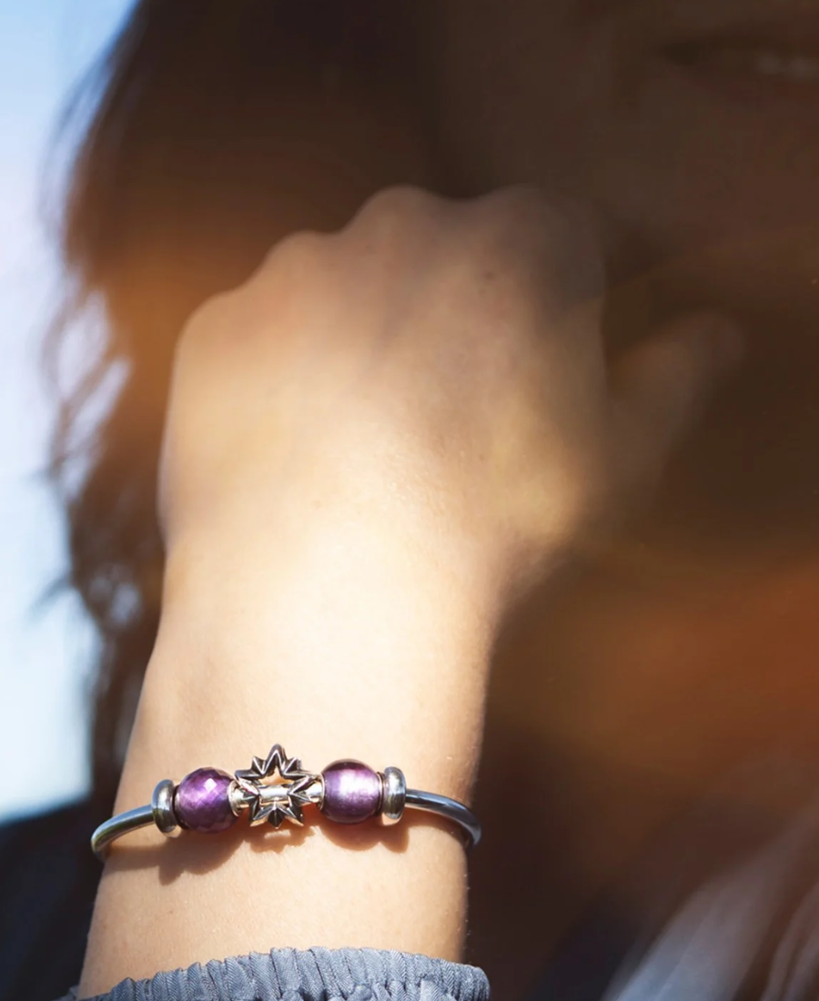 Trollbeads Ametista Rotonda Sfaccettata