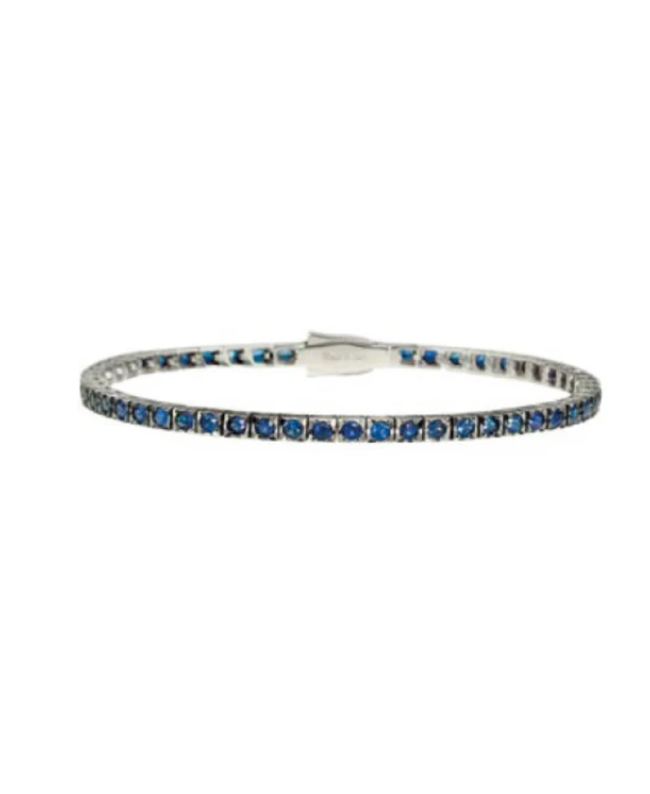 Recarlo Bracciale Tennis con Zaffiri