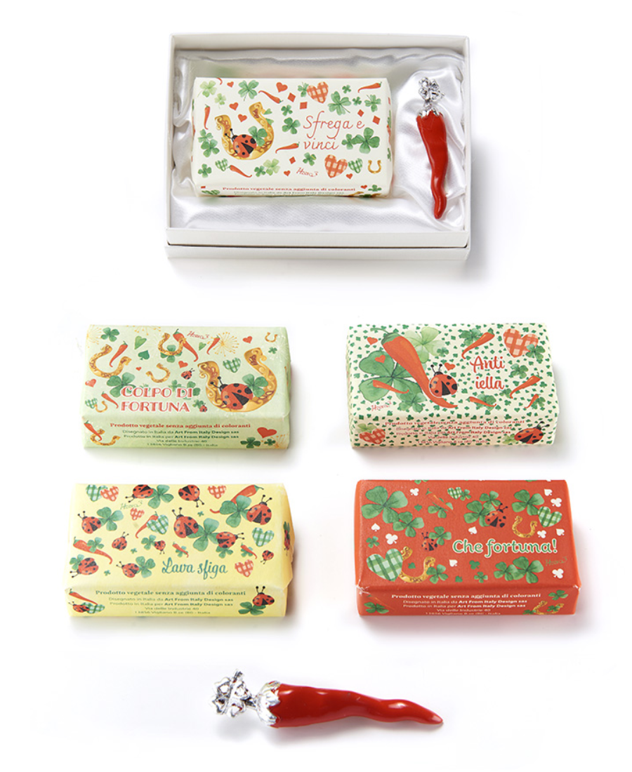 Acca Confezione Peperoncino Portafortuna + Sapone