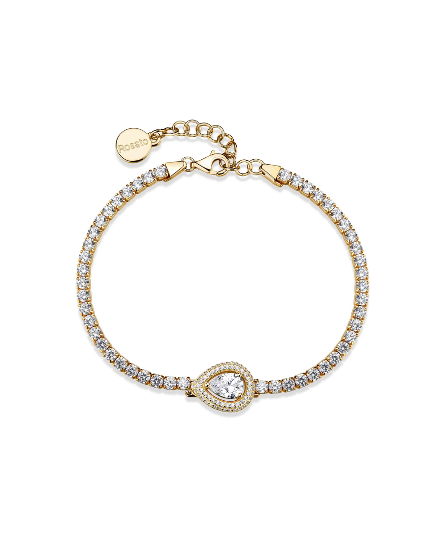 Rosato Bracciale Tennis Anna Dorato