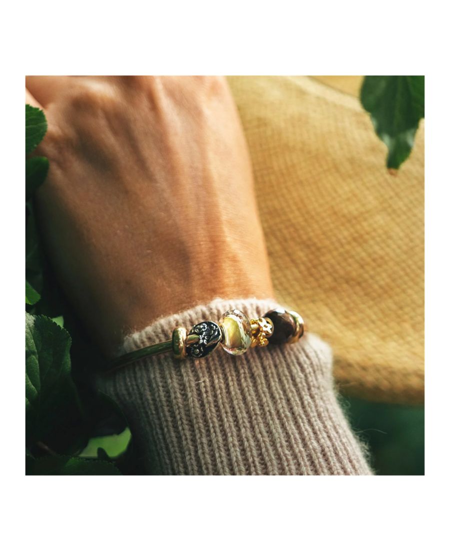 Trollbeads Zaffiro Marrone Sfaccettato Rotondo