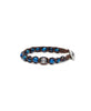 Bracciale Tamashii Occhio di Tigre blu Ruota della Preghiera