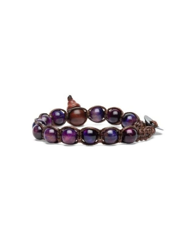 Bracciale Tamashii Occhio di Tigre Viola