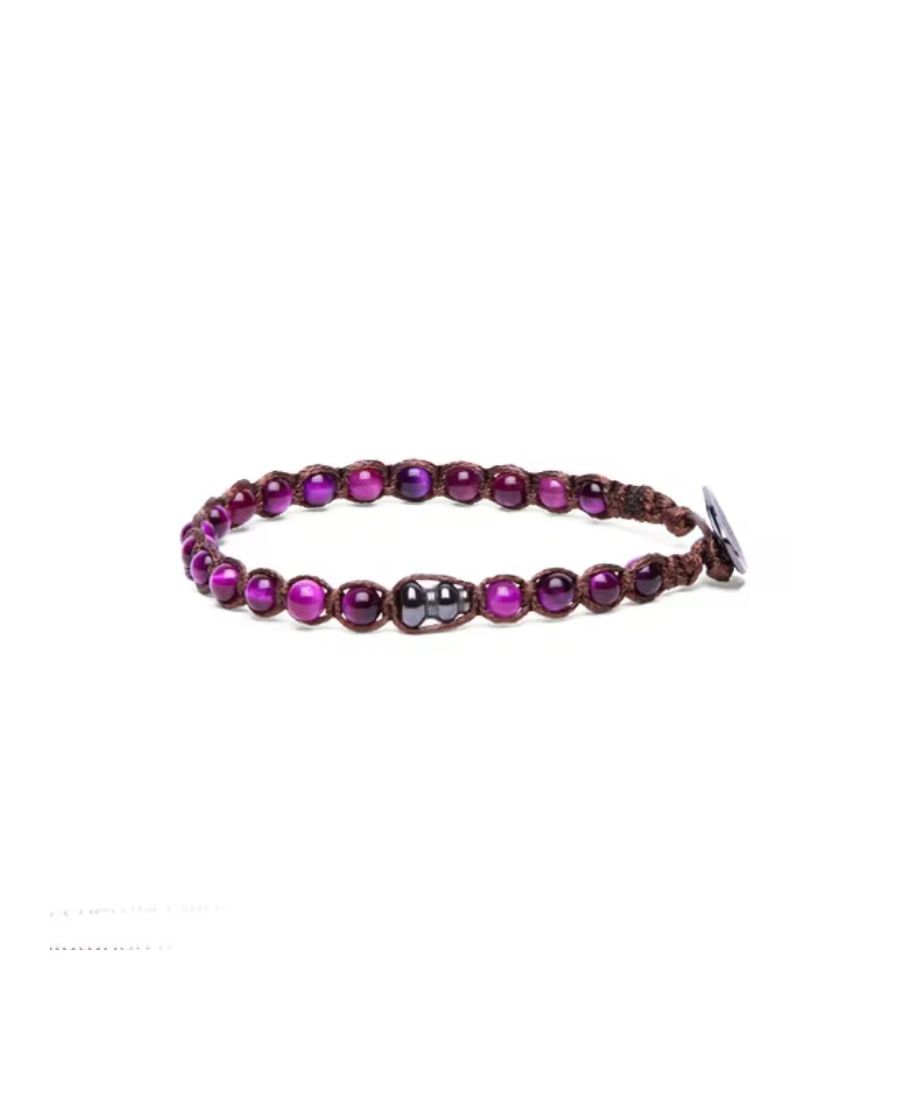 Bracciali Tamashii Ezzenza Occhio di Tigre Viola