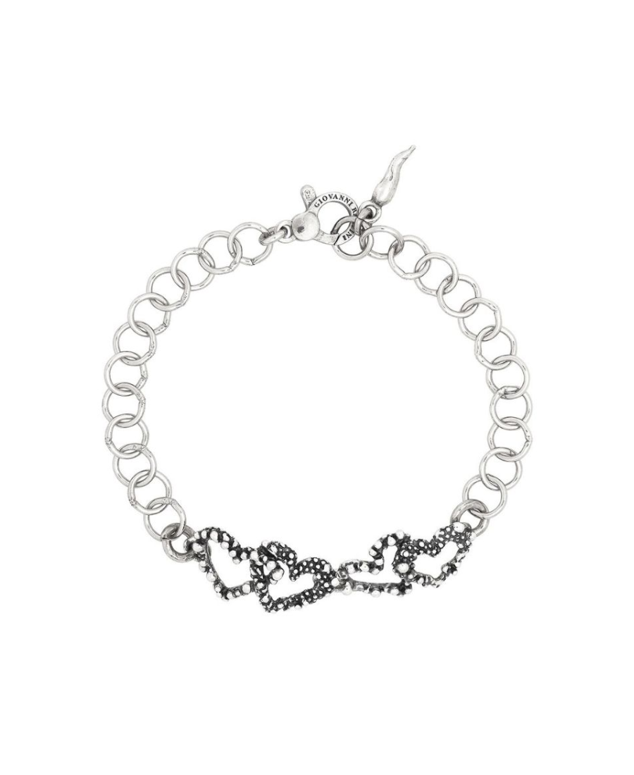 Giovanni Raspini Bracciale Cuori Perlage Piccolo