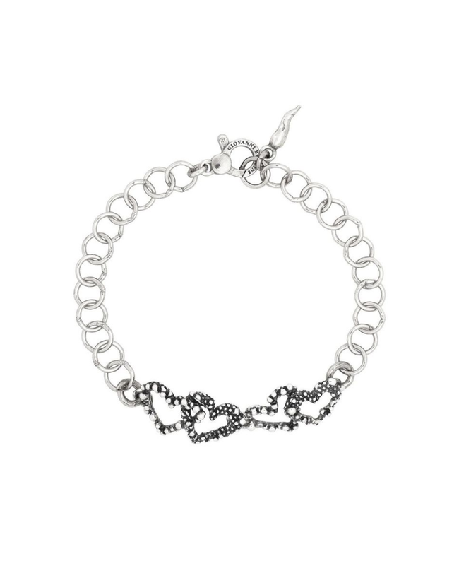 Giovanni Raspini Bracciale Cuori Perlage Piccolo