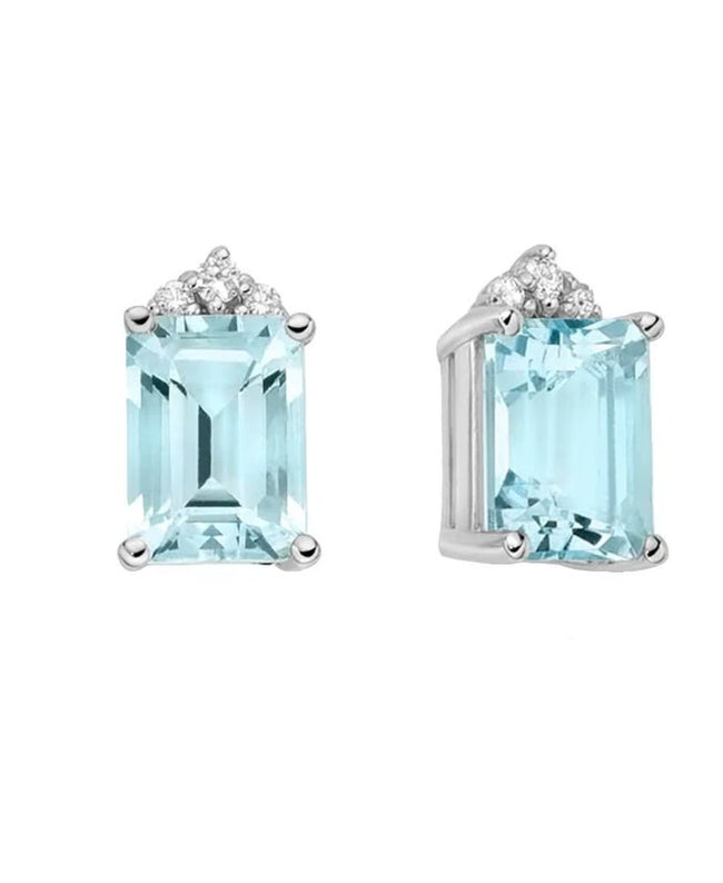 Miluna Orecchini Acquamarina e Diamanti