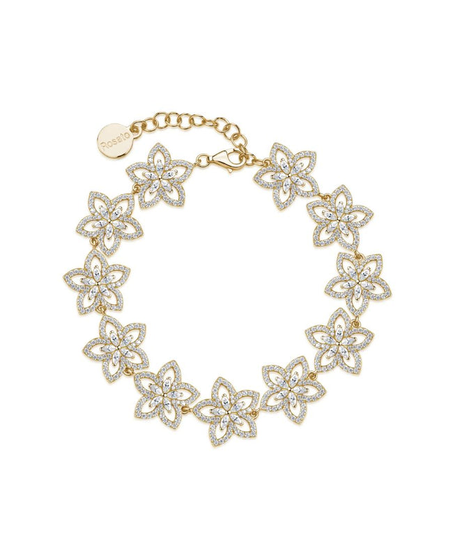 Rosato Bracciale Morbido Fiori Dorato