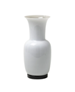 Venini Vaso Opalino Bianco Snow Medium