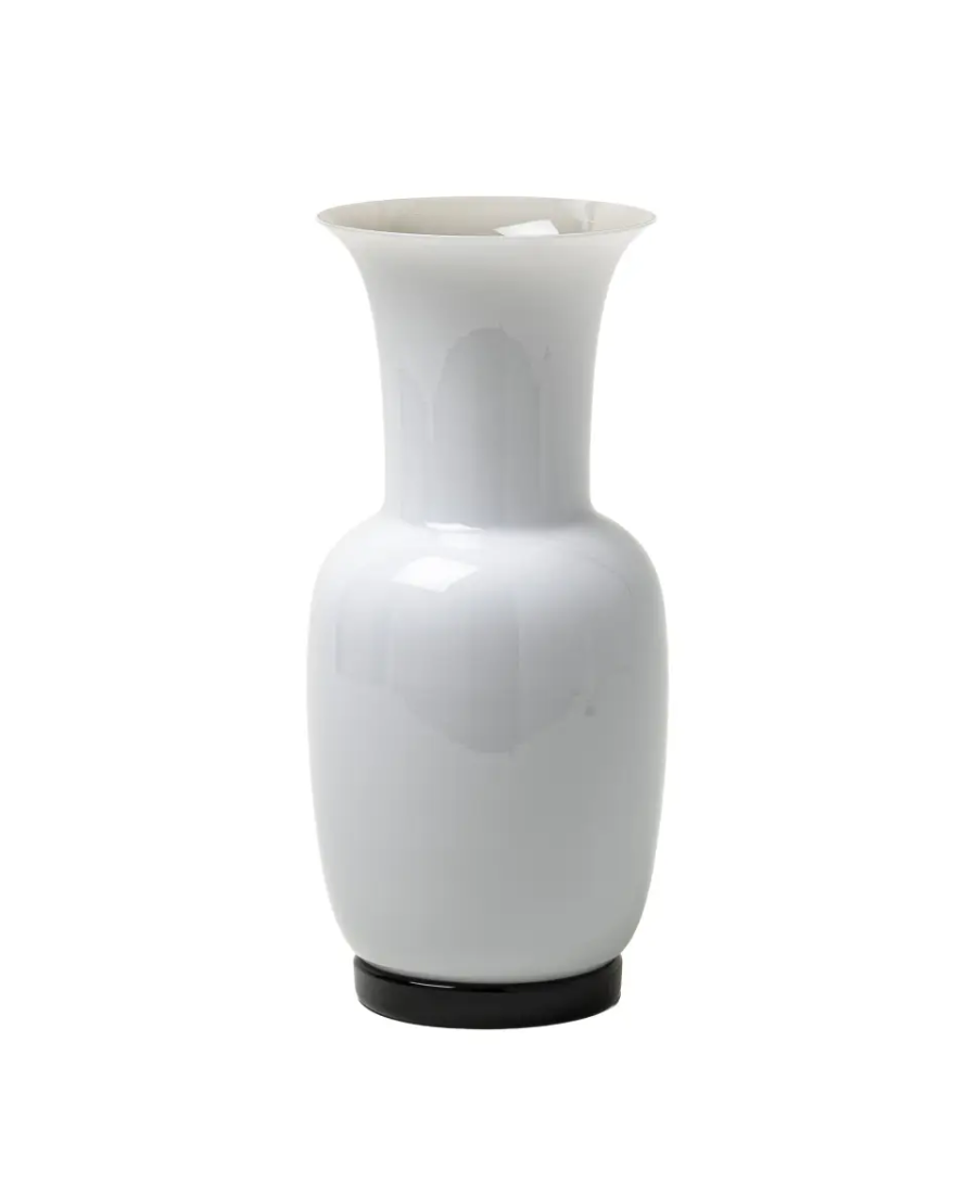Venini Vaso Opalino Bianco Snow Medium