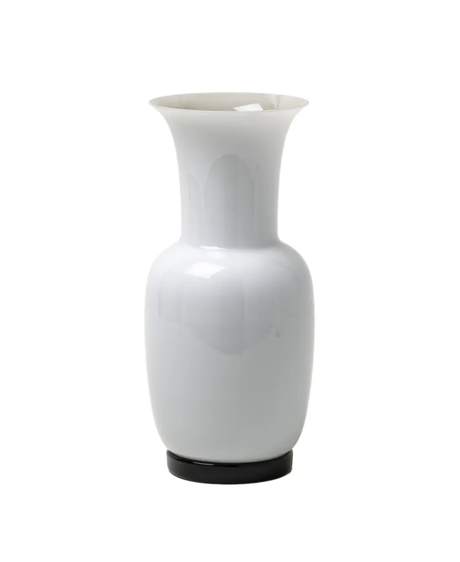 Venini Vaso Opalino Bianco Snow Medium