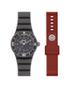 Hip Hop Orologio Master bordeaux/grigio