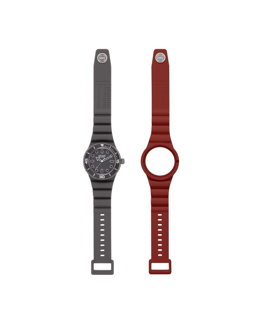Hip Hop Orologio Master bordeaux/grigio