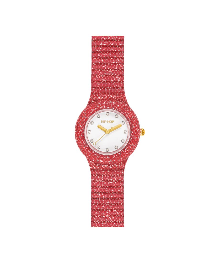 Hip Hop Orologio Shimmer Crush Rosso