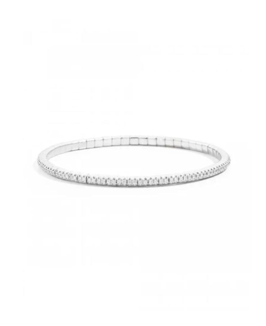 Recarlo Bracciale Tennis Elastico con Diamanti