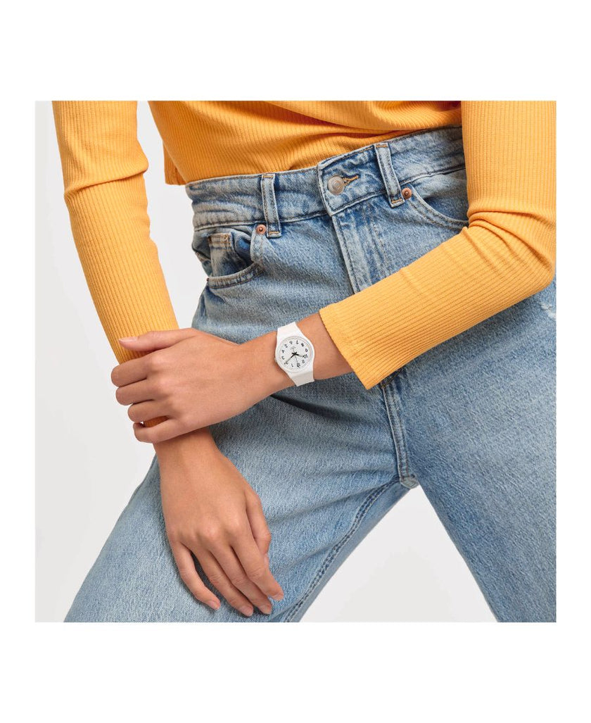 Swatch orologio Just White Soft