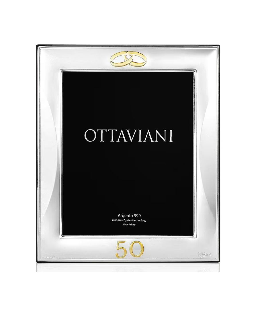 Cornice portafoto Ottaviani Miro Silver 50 anni