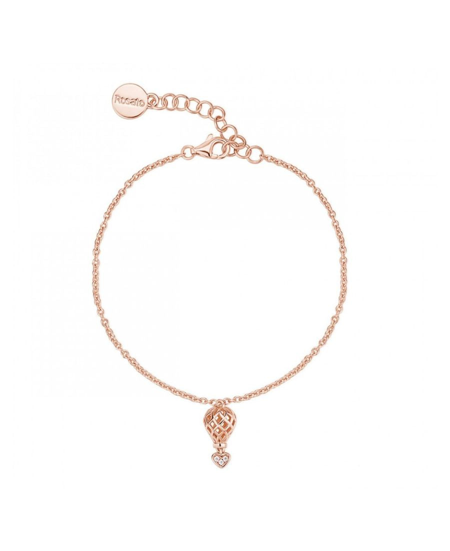 Rosato Bracciale Argento Rosè con Mongolfiera