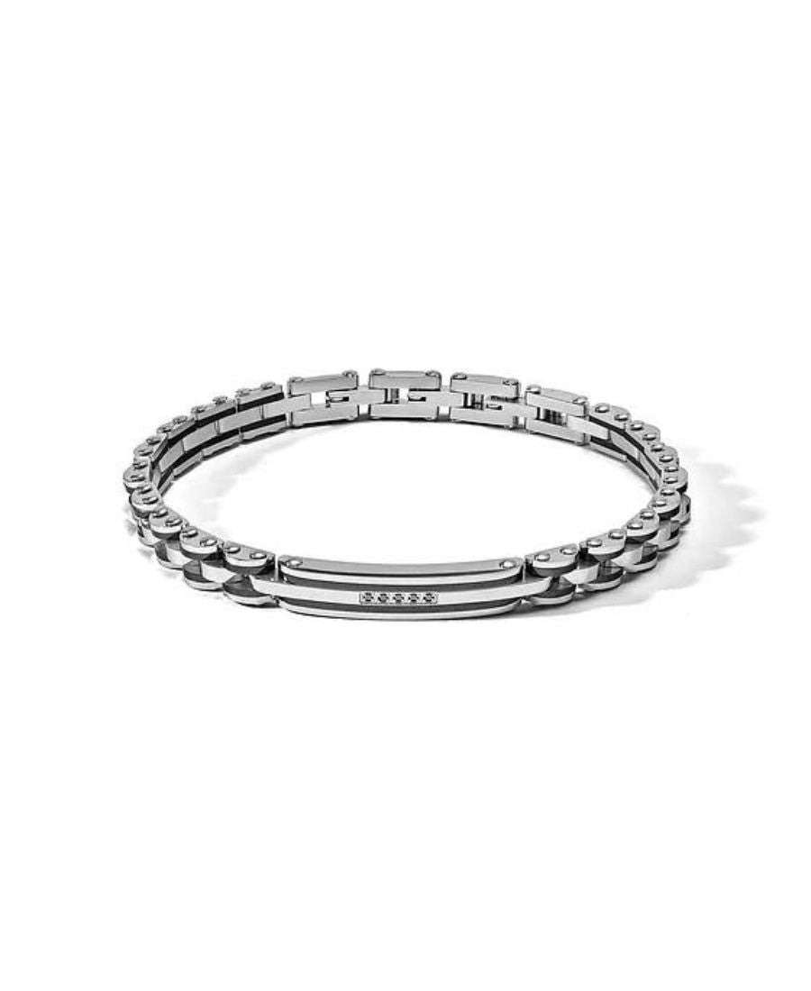 Comete Gioielli Bracciale Uomo Acciaio