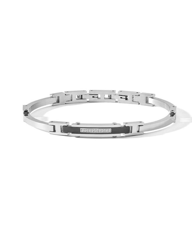 Comete Gioielli Bracciale Acciaio e Diamanti