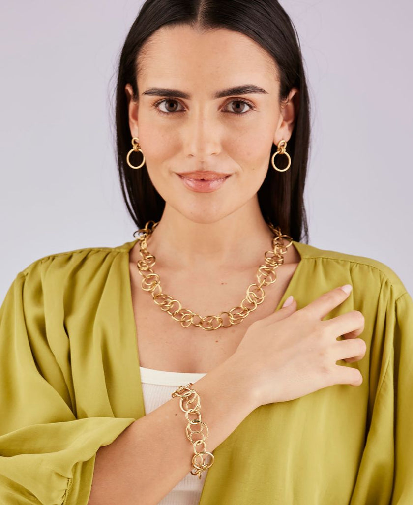 Brosway Collana Aura Acciaio Dorato