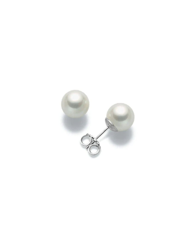 Miluna Orecchini Oro Bianco e Perle Akoya 6,5-7mm