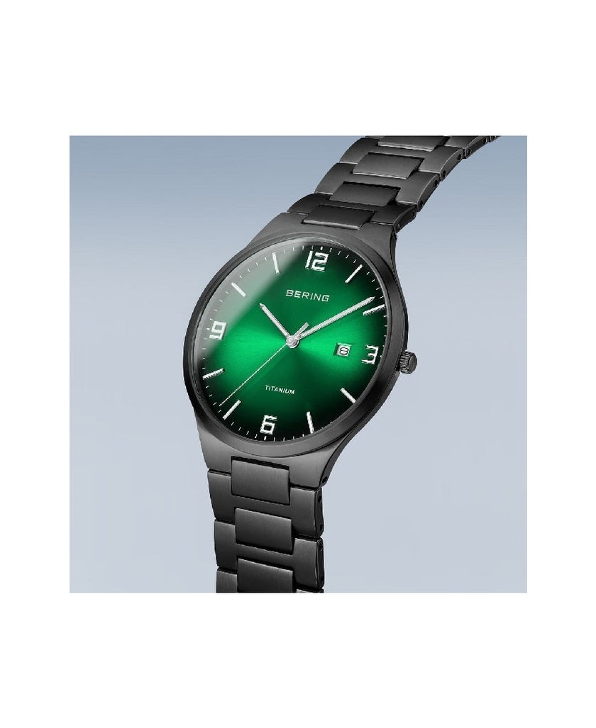 Bering orologio solo tempo uomo Titanium