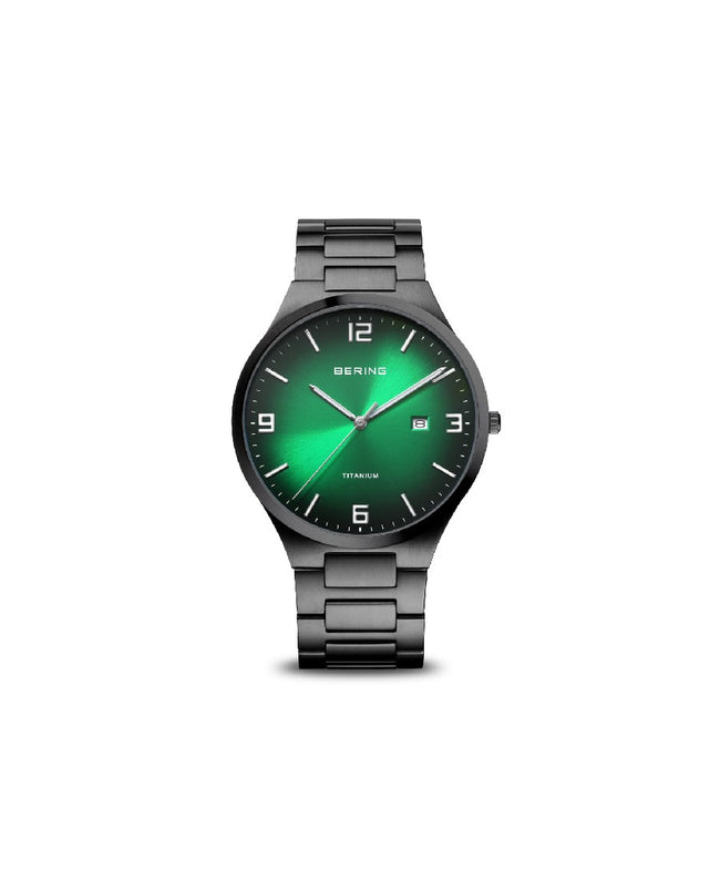 Bering orologio solo tempo uomo Titanium