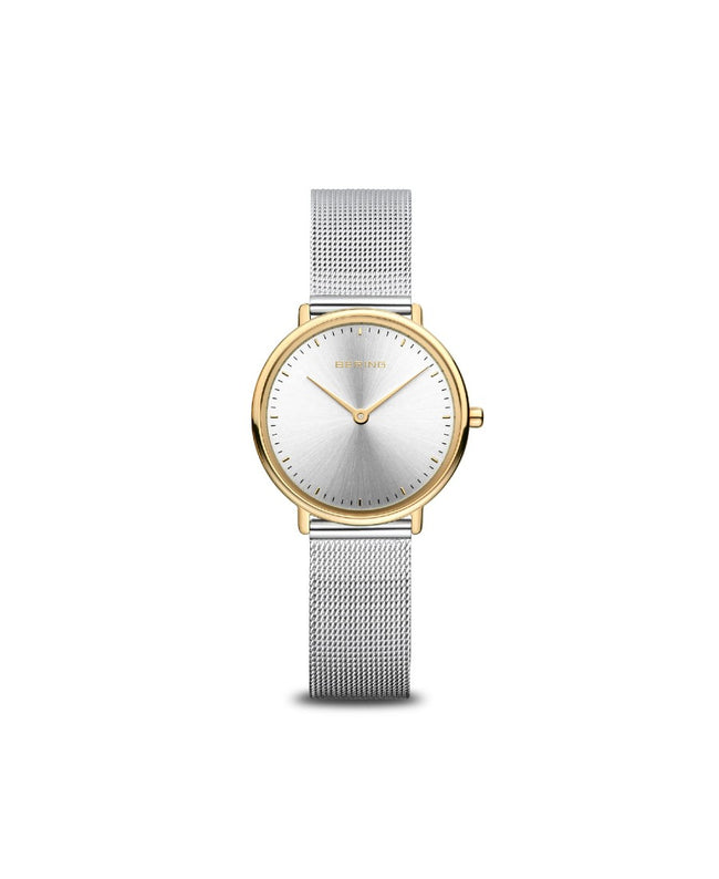 Bering Orologio Donna Solo Tempo Slim Bicolor