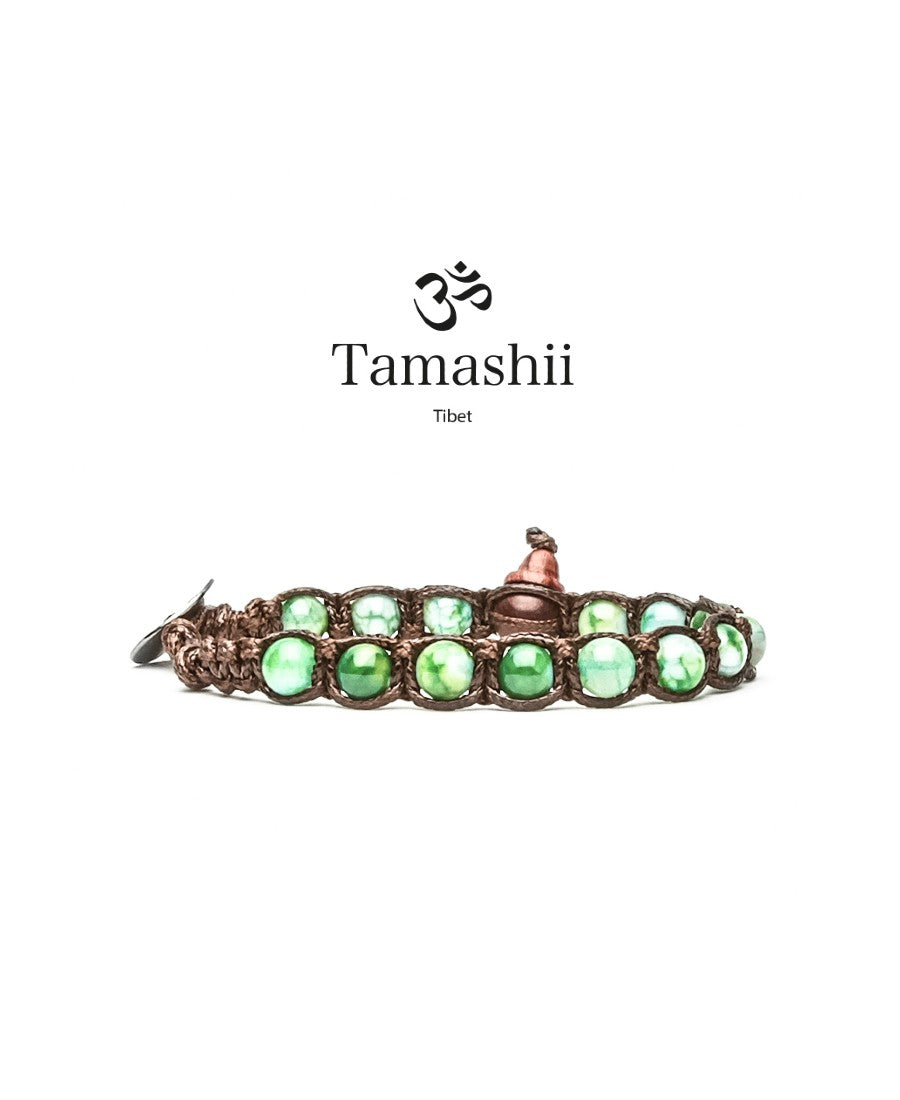 Bracciale Tamashii Agata Verde Menta 6mm