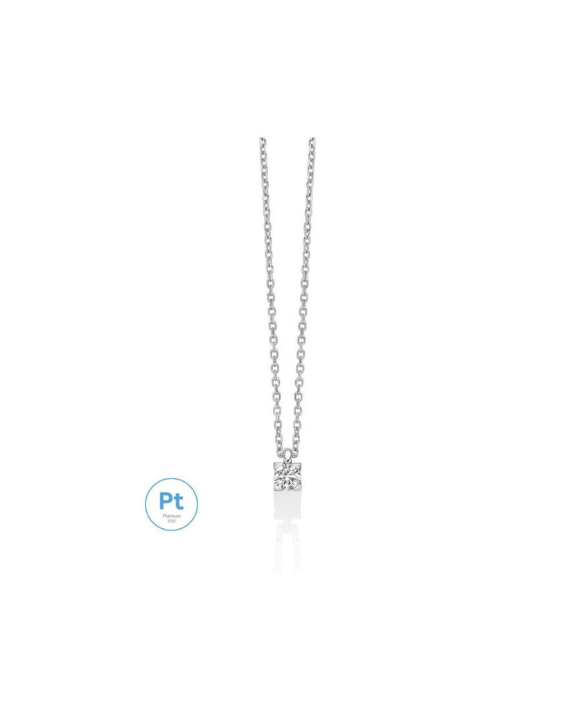 Miluna Girocollo Punto Luce Platino