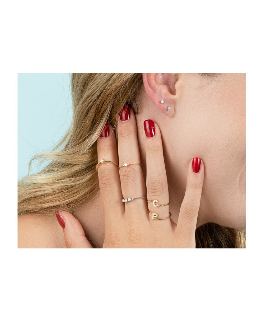 Rebecca Lux Anello Solitario Valentine CT 0.08
