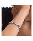 Rosato Bracciale Snodato Pietre Viola