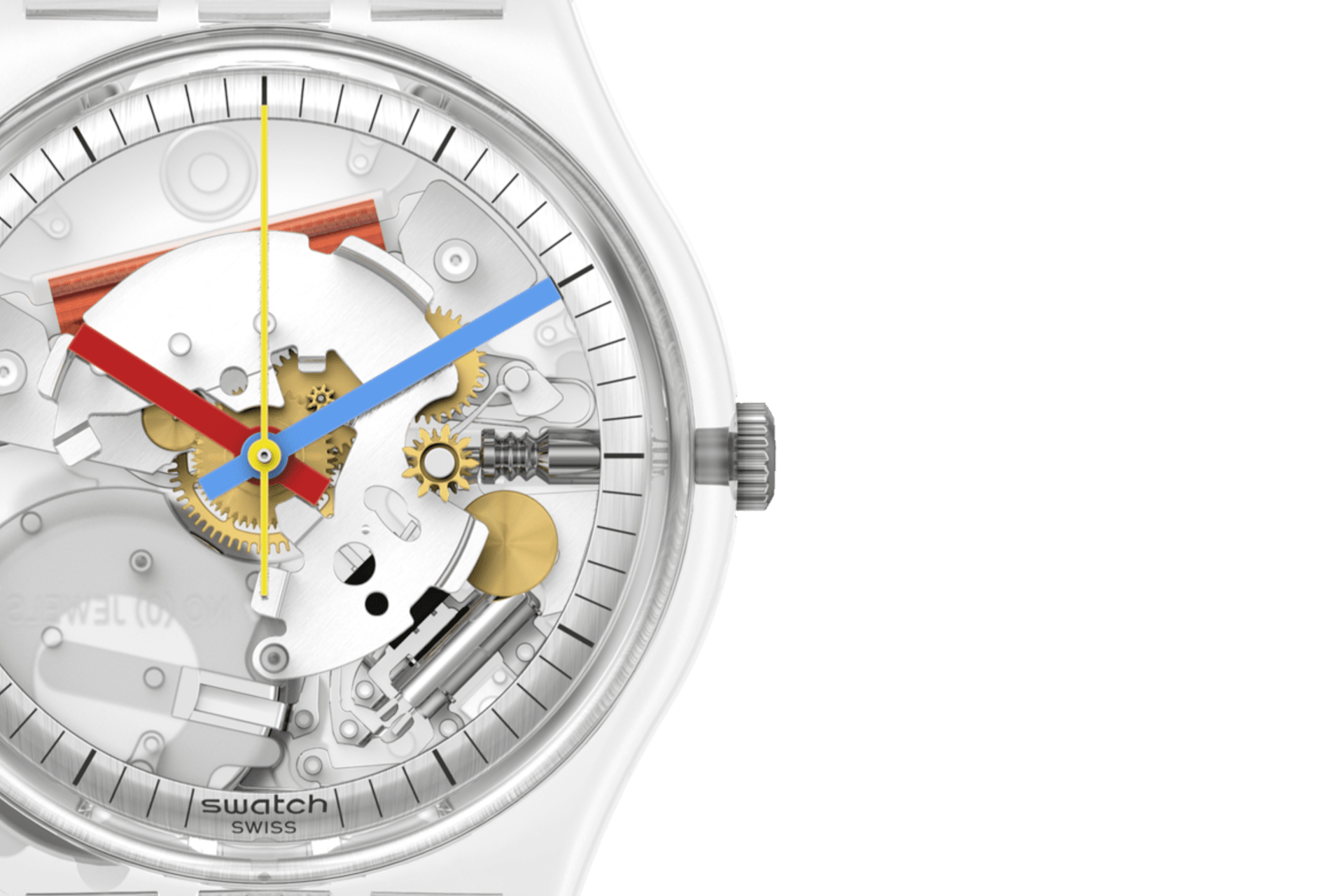 Swatch orologio Clearly Gent