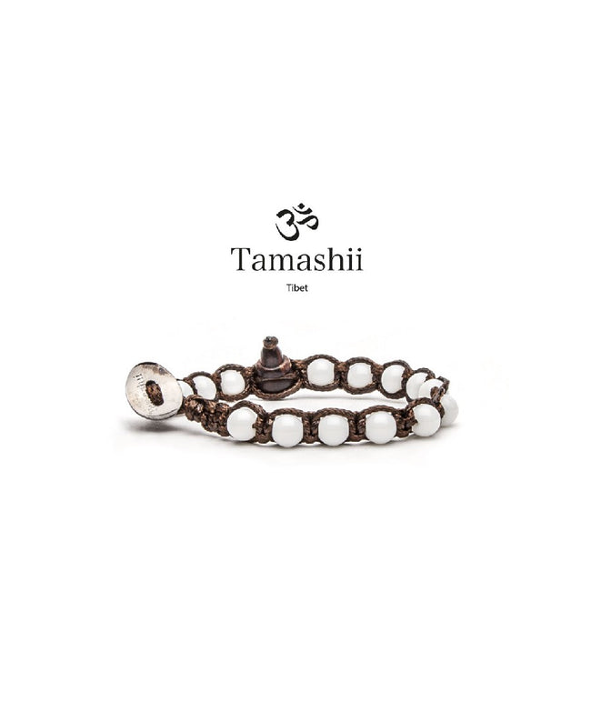 Tamashii Bracciale Agata Bianca  6mm