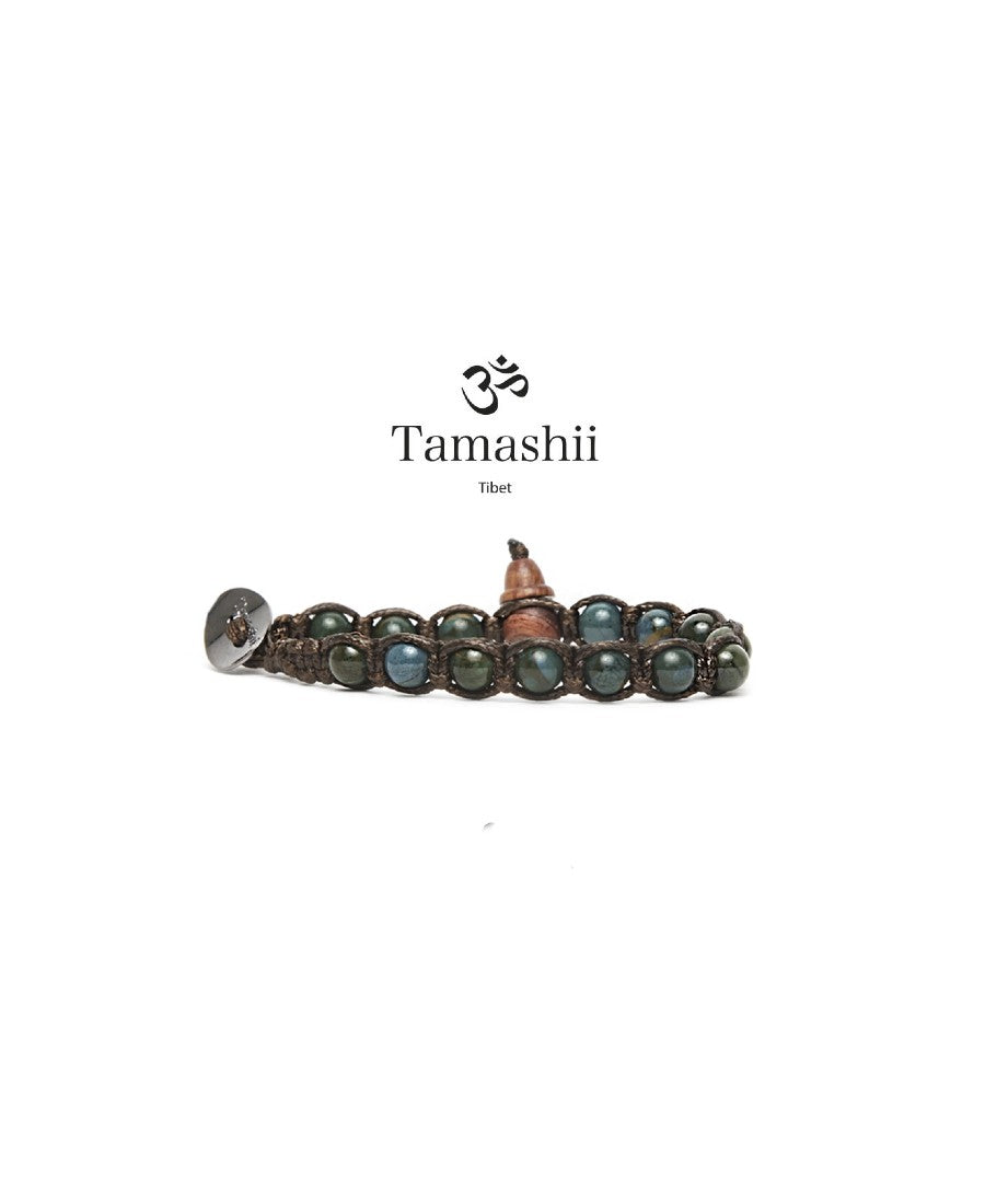 Bracciali Tamashii Stone Collar Verde  6mm