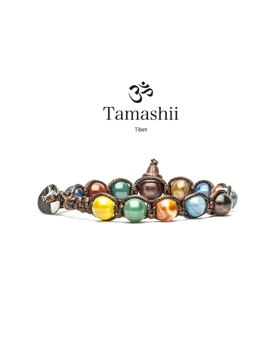 Tamashii Bracciale Agata Striata Mix Colori (4802030370896)