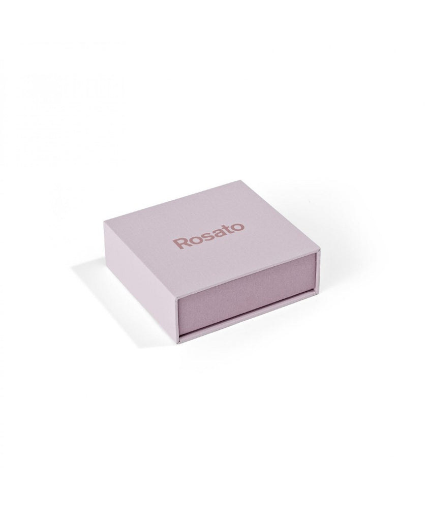Rosato Mono Orecchino Pendente Pietre Rosso Rubino